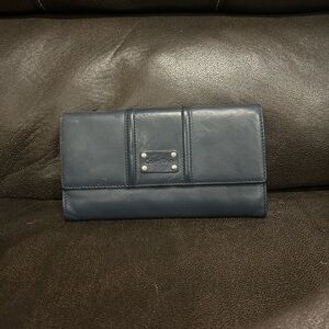 Calvin Klein Dark Blue Leather Wallet
